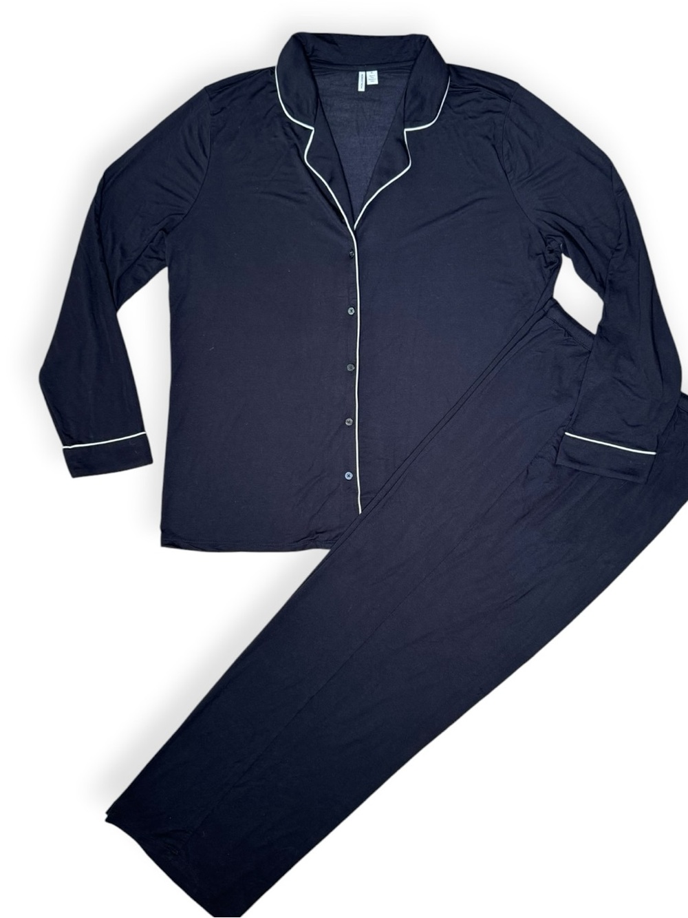Nordstrom Moonlight Eco Knit Pajamas XL Black Tencel Modal